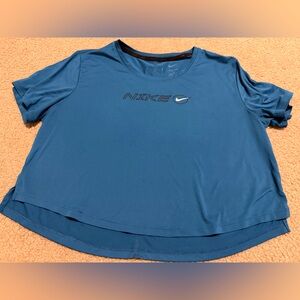 Nike Women's Short Sleeve Blue Tee